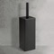 Toilet Brush Holder, Square, Matte Black